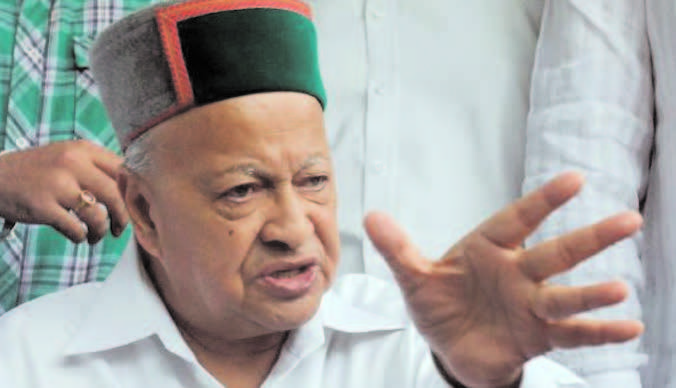 Himachal Pradesh chief minister Virbhadra Singh.