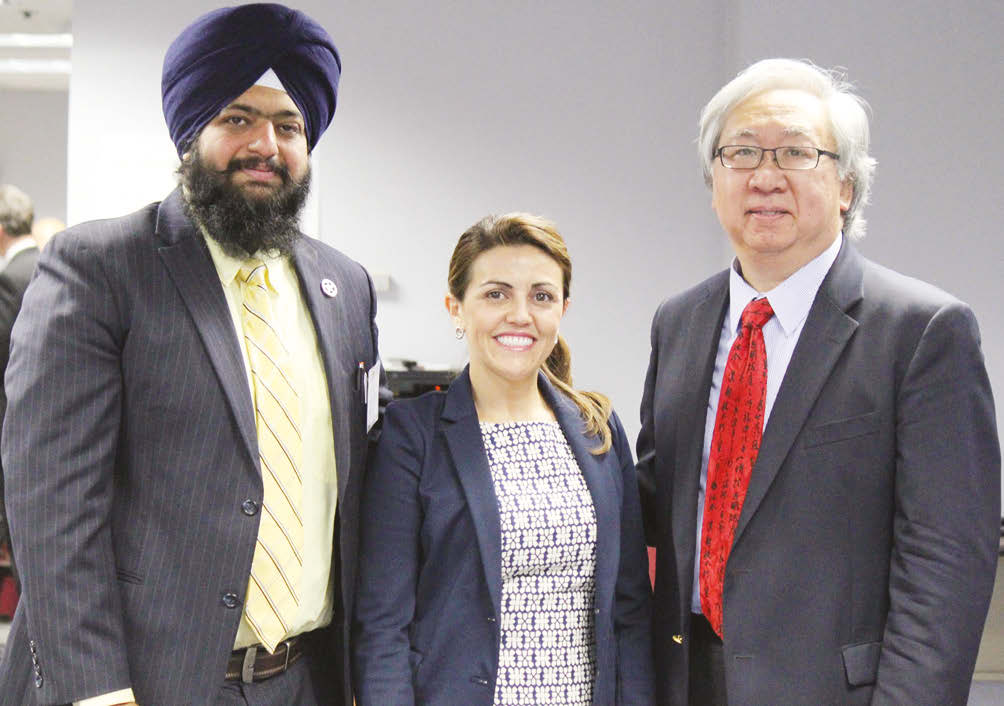 Representatives of three religions- Sikhism, Hinduism and Islam- shared knowledge and experience about their faith.