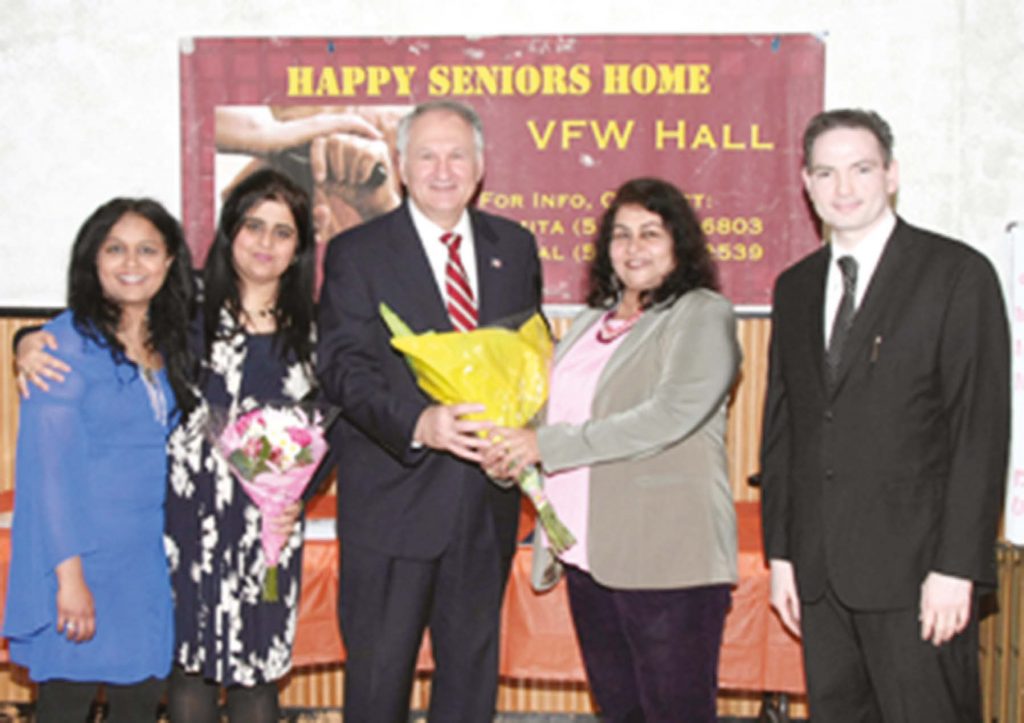 Mr. George Maragos with seniors at a Seniors Center