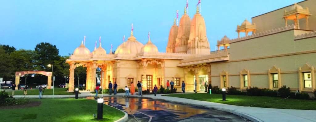 The impressive Temple building