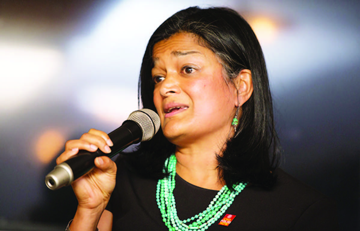 U.S. Rep. Pramila Jayapal, D-Seattle, photographed last September, is helping lead a charge from fellow congressional Democrats condemning President Trump's controversial immigration executive orders.