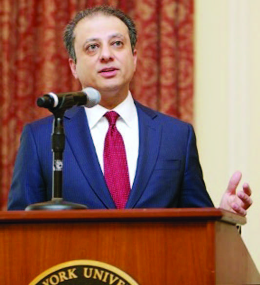 PREET BHARARA TO BEGIN NEW INNINGS AT NYU LAW