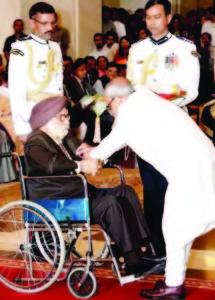 Prof. Harkishan Singh is one of the Padma awardees who were conferred the honor by the President of India, Pranab Mukherjee at Rashtrapati Bhavan on March 30, 2017