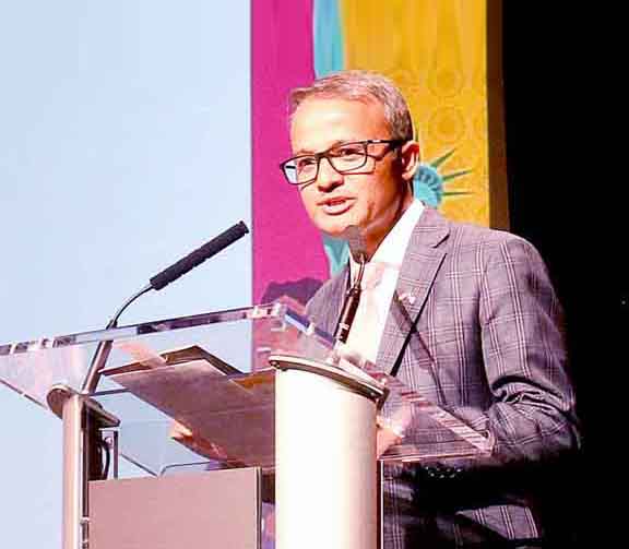 Consul General of India in New York Mr. Binaya Srikanta Pradhan inaugurated the festival at Asia Society on September 10. (Photo: Jay Mandal/On Assignment)